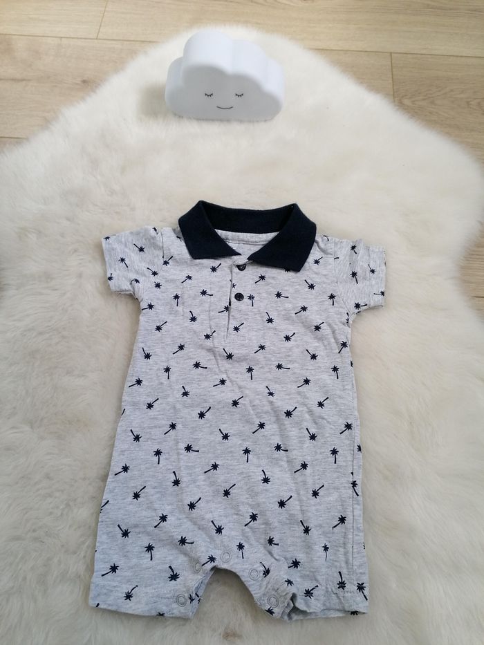 Combishort/barboteuse garçon 1 mois #espanolitinagarcon1mois