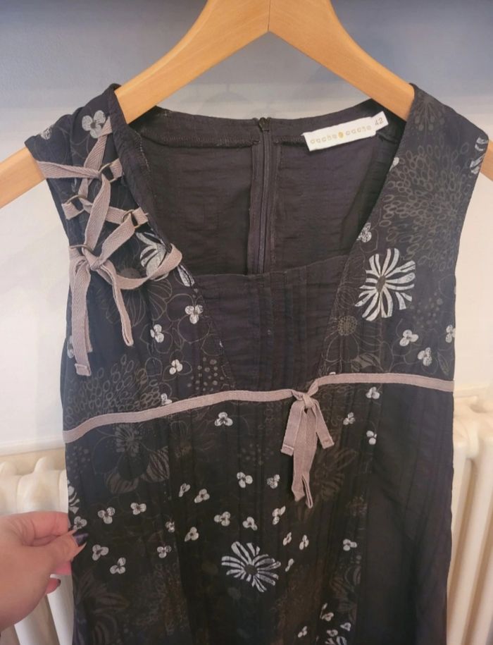 Robe noire et grise cache cache - photo numéro 2