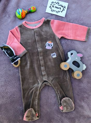 Pyjama en velours - 6 mois (67 cm) - Sucre d’Orge