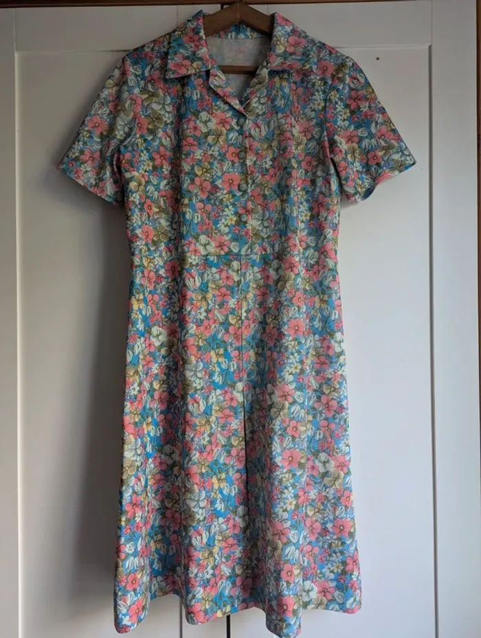 Robe vintage années 60 fleurie
