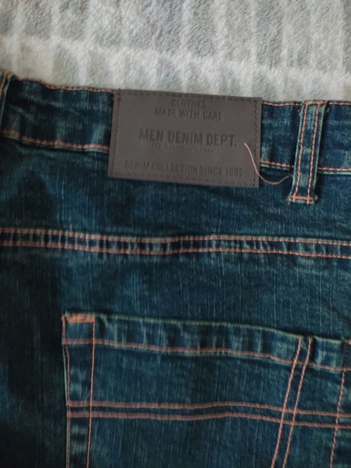 Jeans bleu brut droit influx taille 46 - photo numéro 5