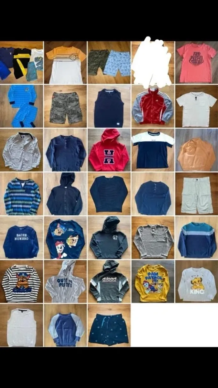 lot 35 vêtements 8 ans