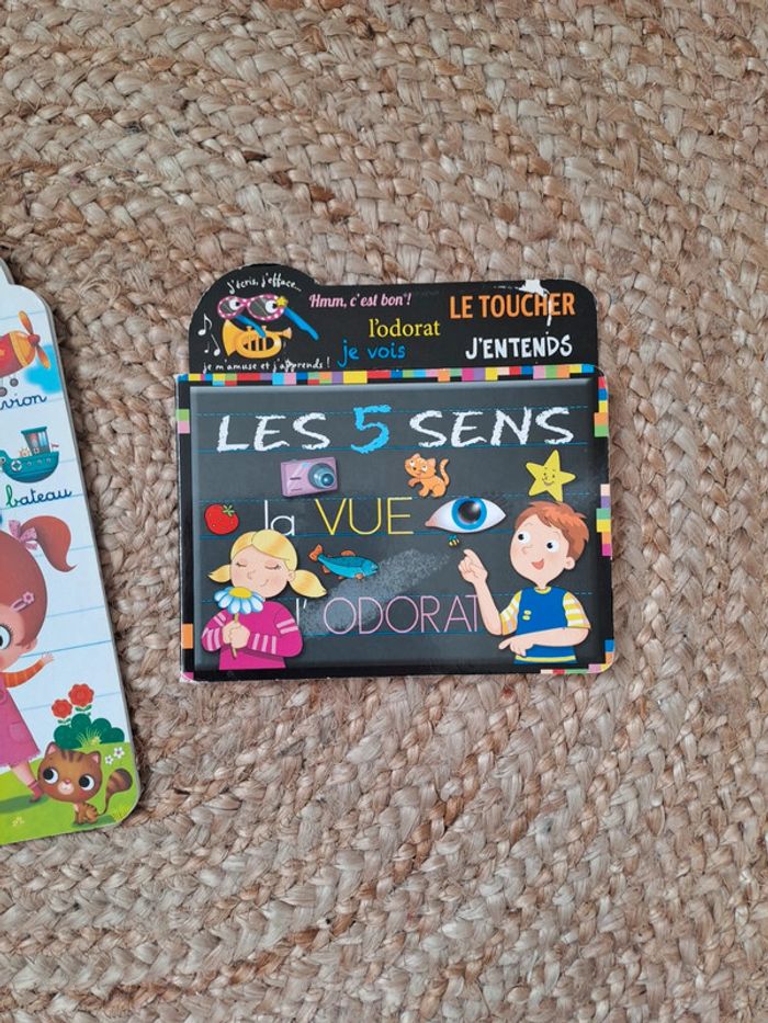 2 cahiers/ livres d écriture les lettres minuscules et les 5 sens - photo numéro 3