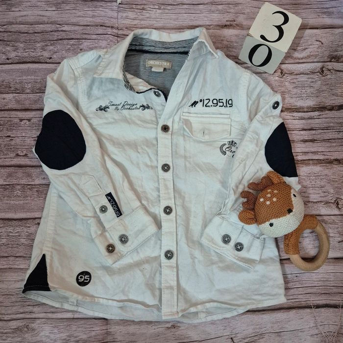 Chemise blanche orchestra taille 3ans - photo numéro 2