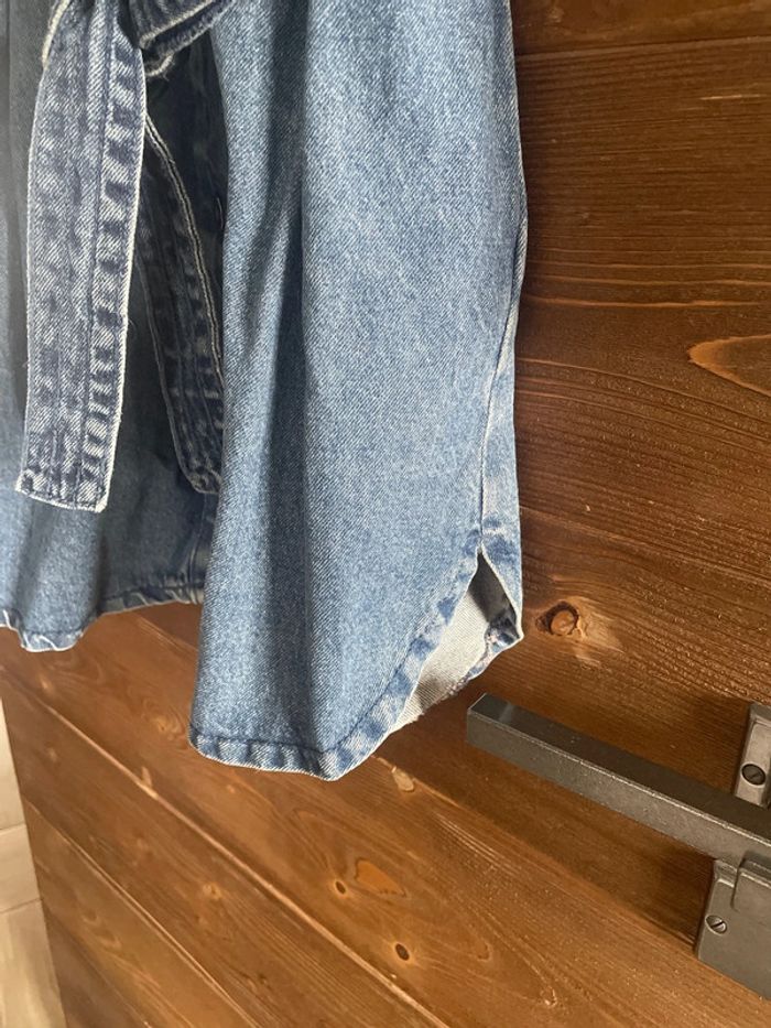 Robe en jean avec détail épaulette - photo numéro 3