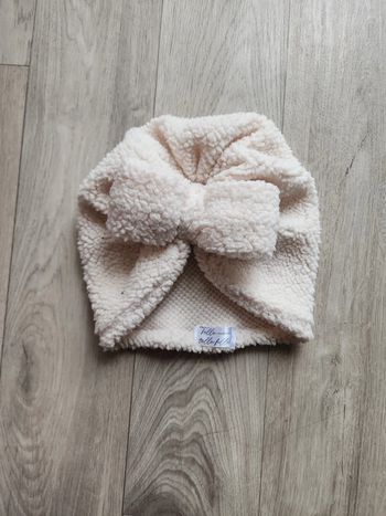 Turban moumoute noeud meline creme