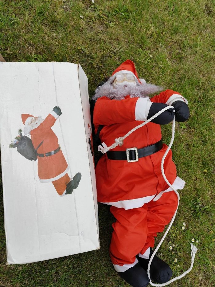 Père noël a suspendre 90 cm - photo numéro 2