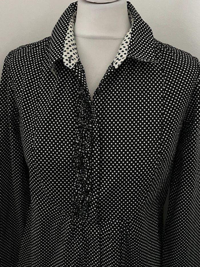 Chemisier à pois one step S comme neuf - photo numéro 3