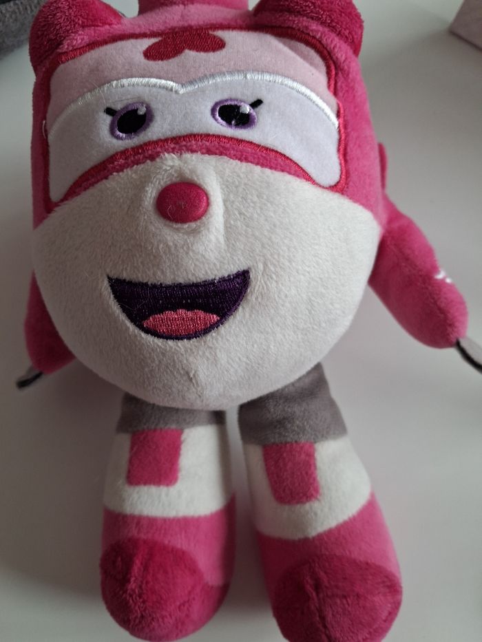 Peluche Super Wings rose Dizzy 24 cm - photo numéro 5