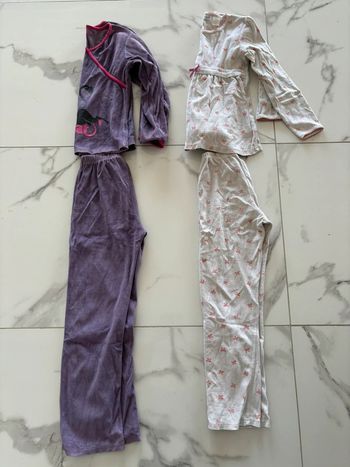 Lot de 2 pyjamas fille hiver T. 12 ans/152 cm