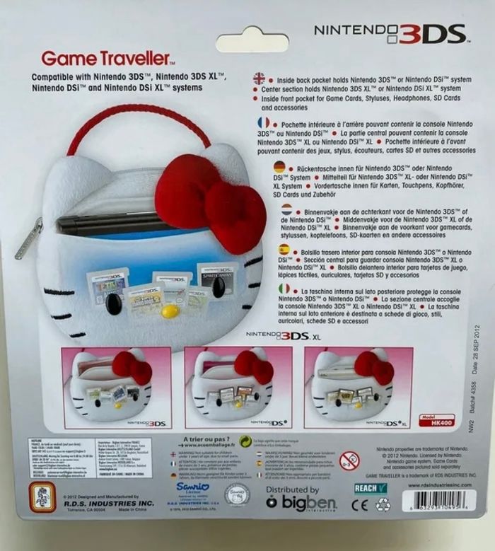 Pochette Hello Kitty pour Nintendo 3DS – Neuve sous blister - photo numéro 2