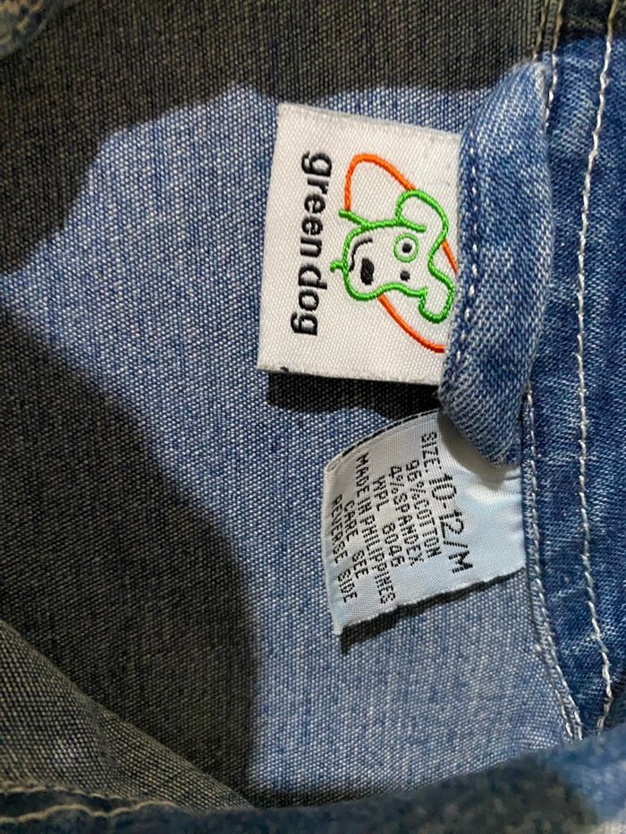 Veste en jeans bleu foncée Green dog taille 10/12 ans - photo numéro 2