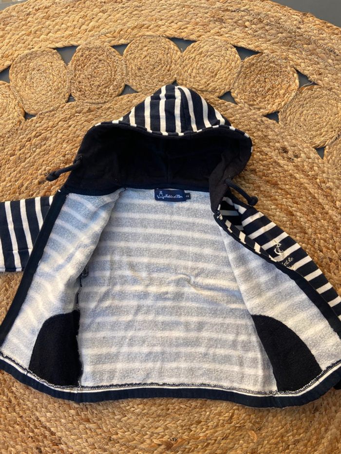 Veste pull zip garçon 24 mois Sable et mer - photo numéro 3