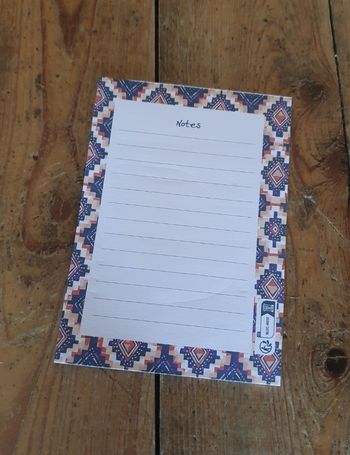Carnet de notes, bloc-notes encadré jolis motifs