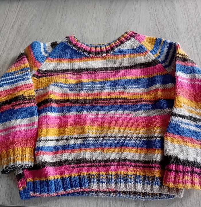 Pull tricoté main