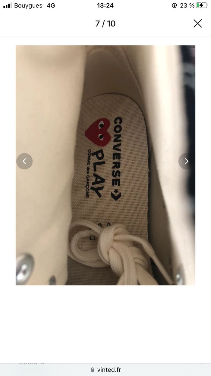 Converse haute comme des garçons cdg - photo numéro 7