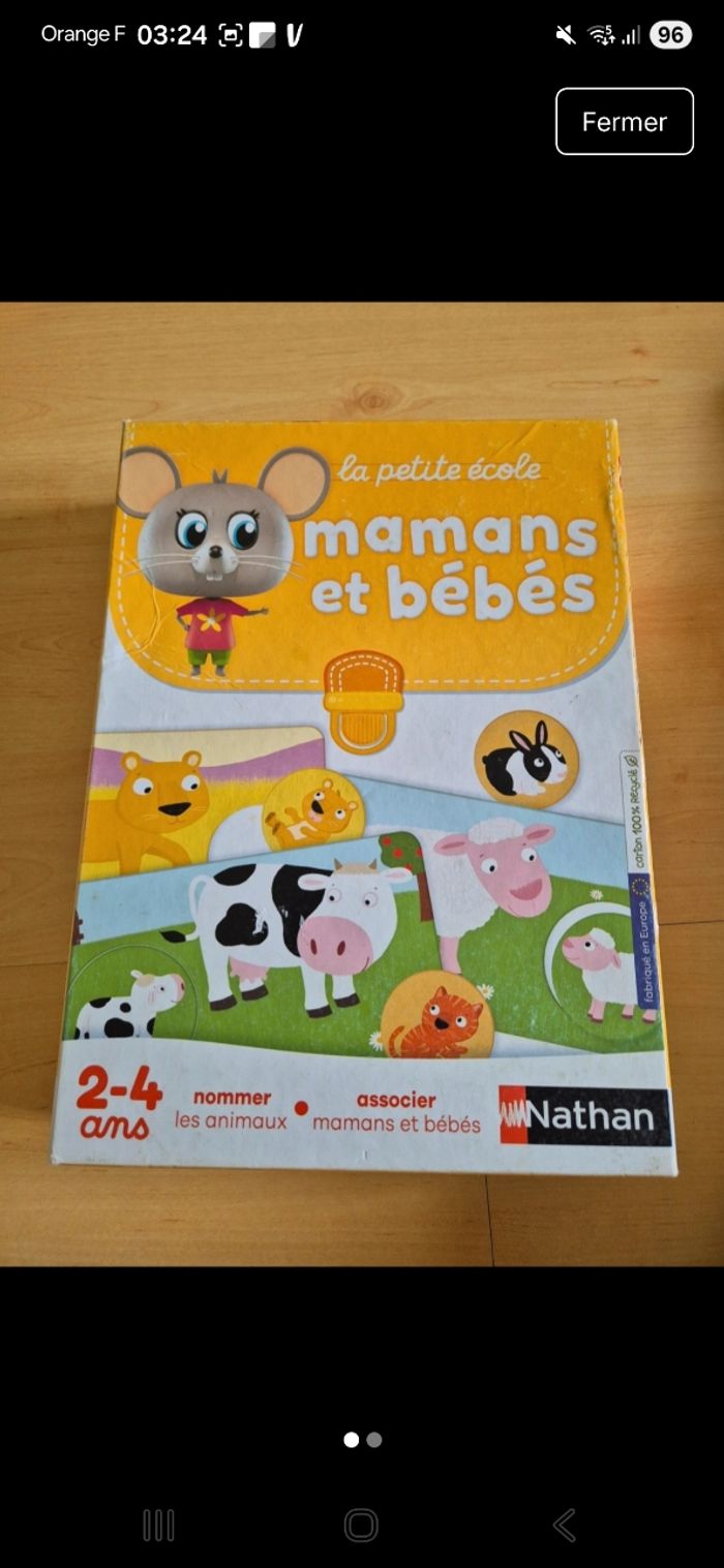 Puzzle maman et bébé