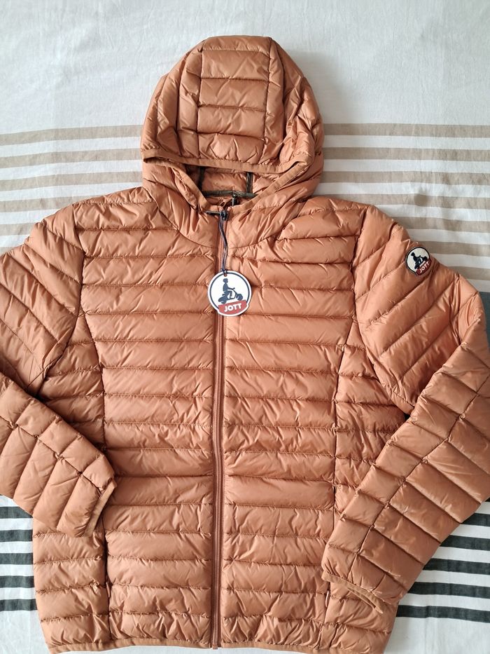 Doudoune Jott à capuche camel 14-16 ans