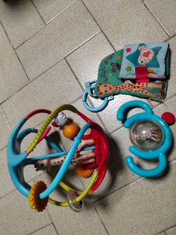 Lots de 3 éléments Sophie la girafe 