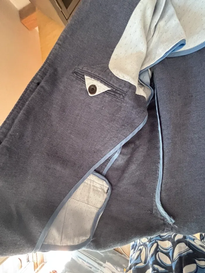 Blazer en lin bleu jean clair • Zara • 11/12 ans - photo numéro 11