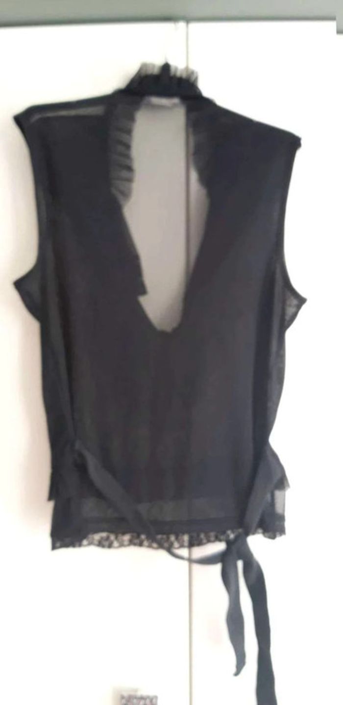 Haut  voile transparent noir Morgan T38 - photo numéro 5