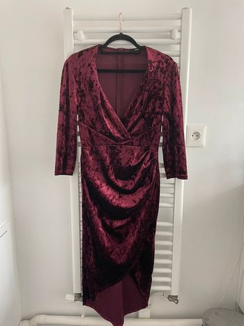 Robe cocktail chic en velours 40/42