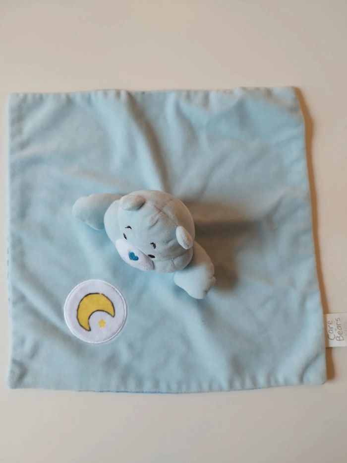 Doudou plat Bisounours Bleu - photo numéro 2