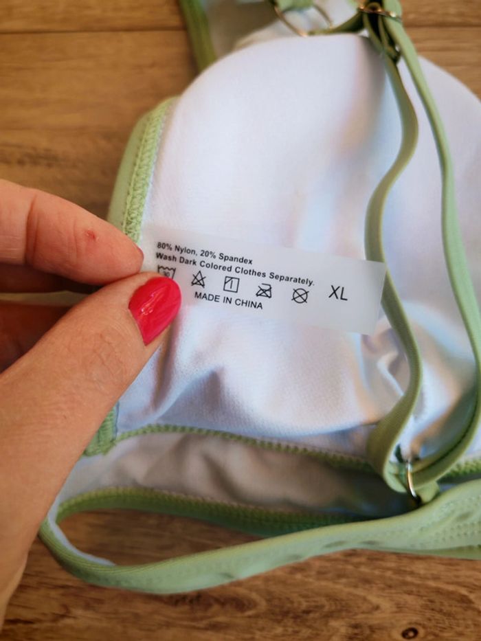 Maillot 2 pièces 42 vert pastel - photo numéro 5