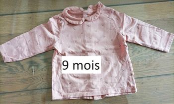 Lot n°186 T-shirt manches longues Kiabi 9 mois