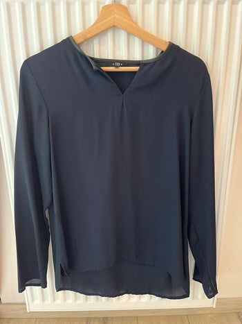 Blouse légère bleu marine