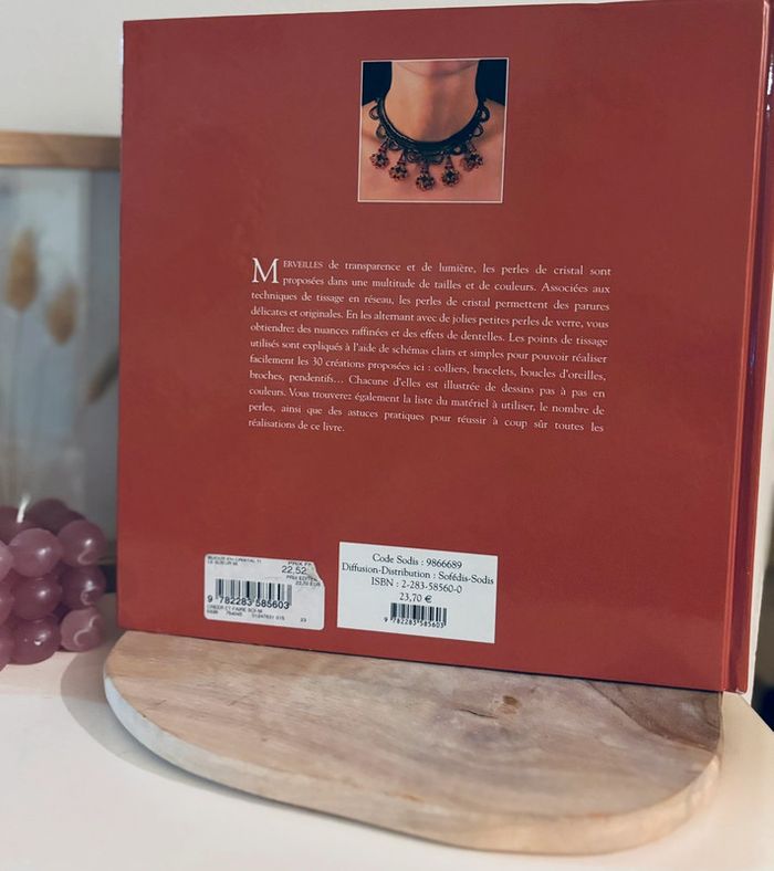 Livre cartonné bijoux en cristal tissage de perles - photo numéro 3