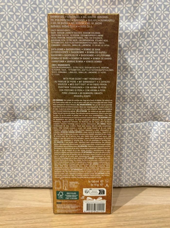 Coffret de Bain "Flûte & Champagne" Or / Bleu - photo numéro 2