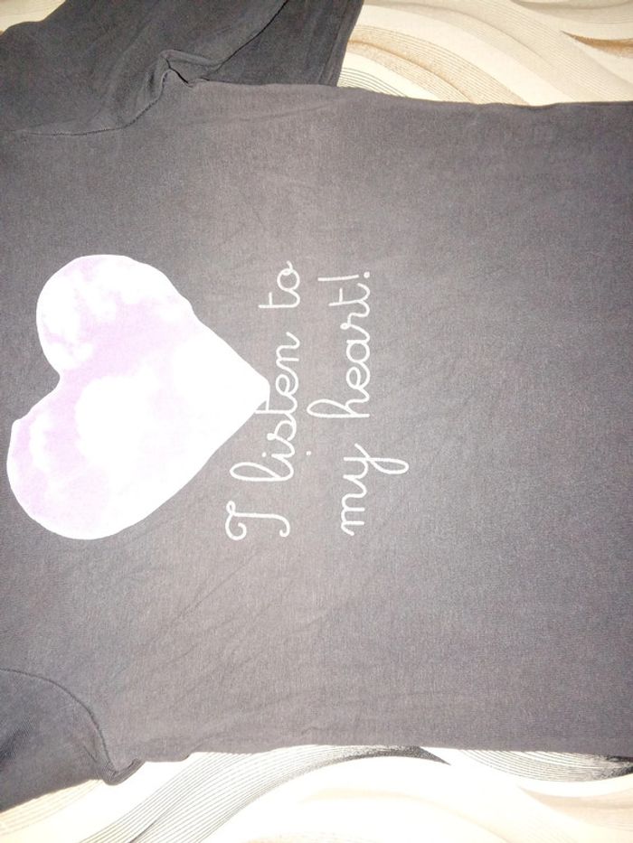 Tee-shirt motif coeur Okaïdi 8 ans - photo numéro 3