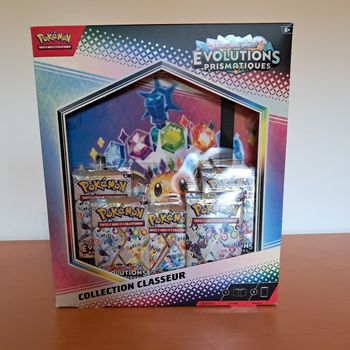 Pokémon coffret classeur Evolutions Prismatiques EV8.5 scellé 
