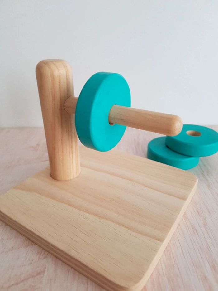 Puzzle trio Djeco et jeu disques à enfiler en bois - photo numéro 11