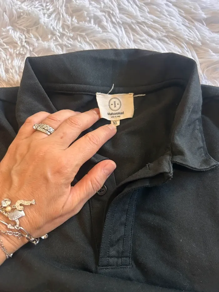Polo homme noir neuf XL - photo numéro 2