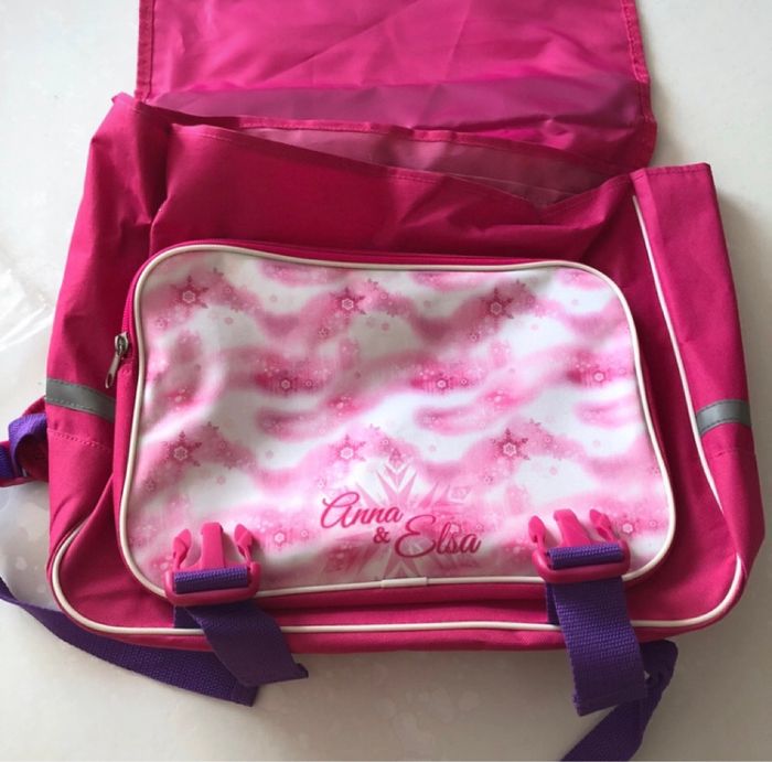 Cartable rose de la reine des neiges - photo numéro 2