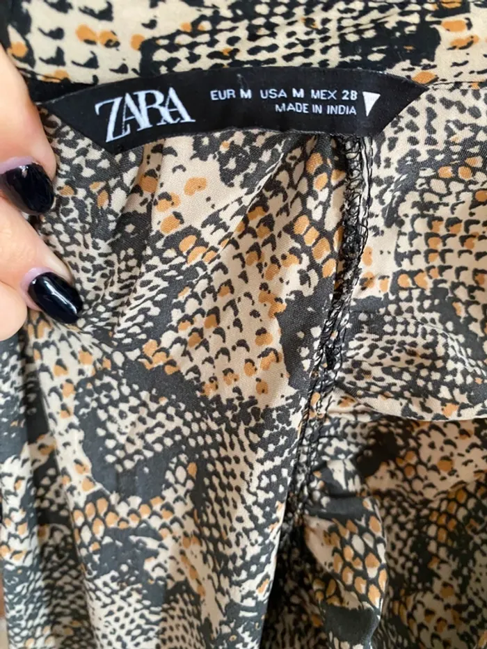 Robe longue motifs serpent Zara - photo numéro 3