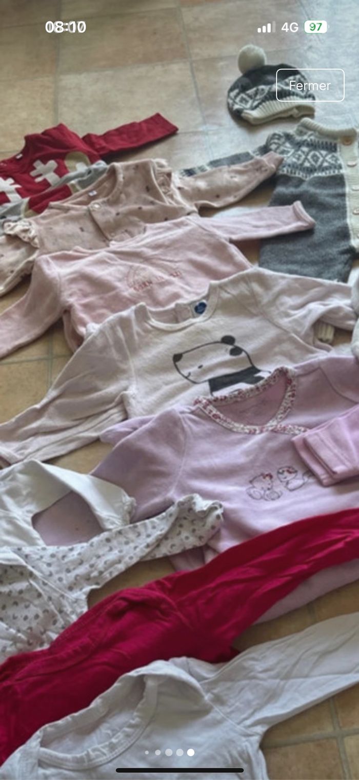 Lot 6 mois fille pyjamas vertbaudet - photo numéro 3