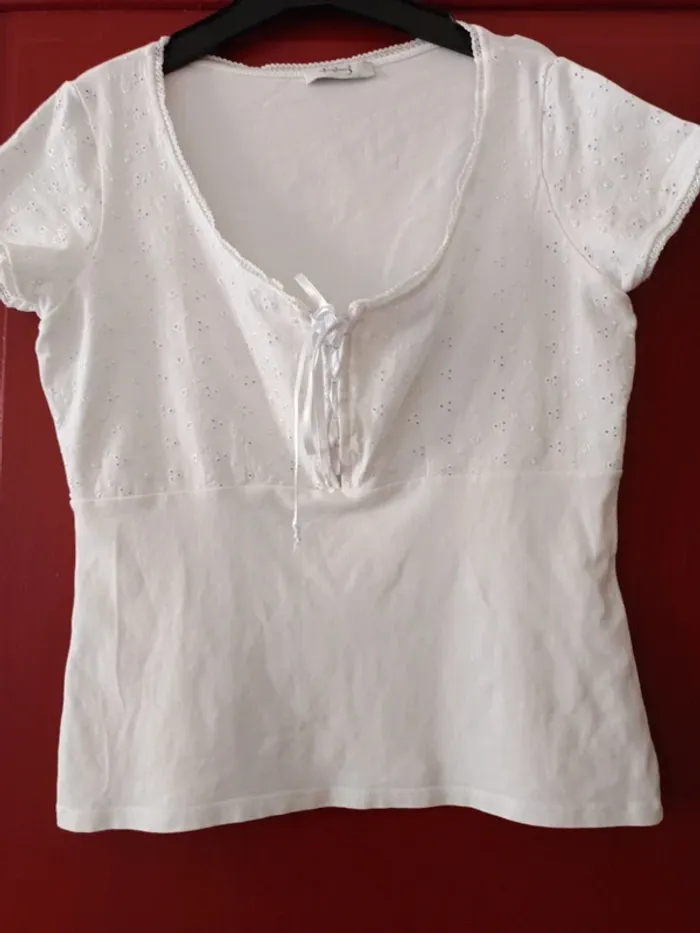 T-shirt blouse marque 123 coton - photo numéro 2