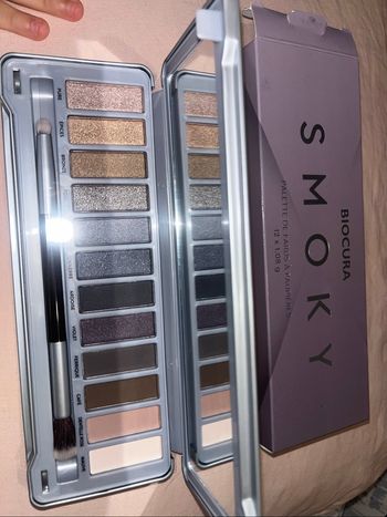 Palette SMOKY de Biocura (12 fards à paupières )