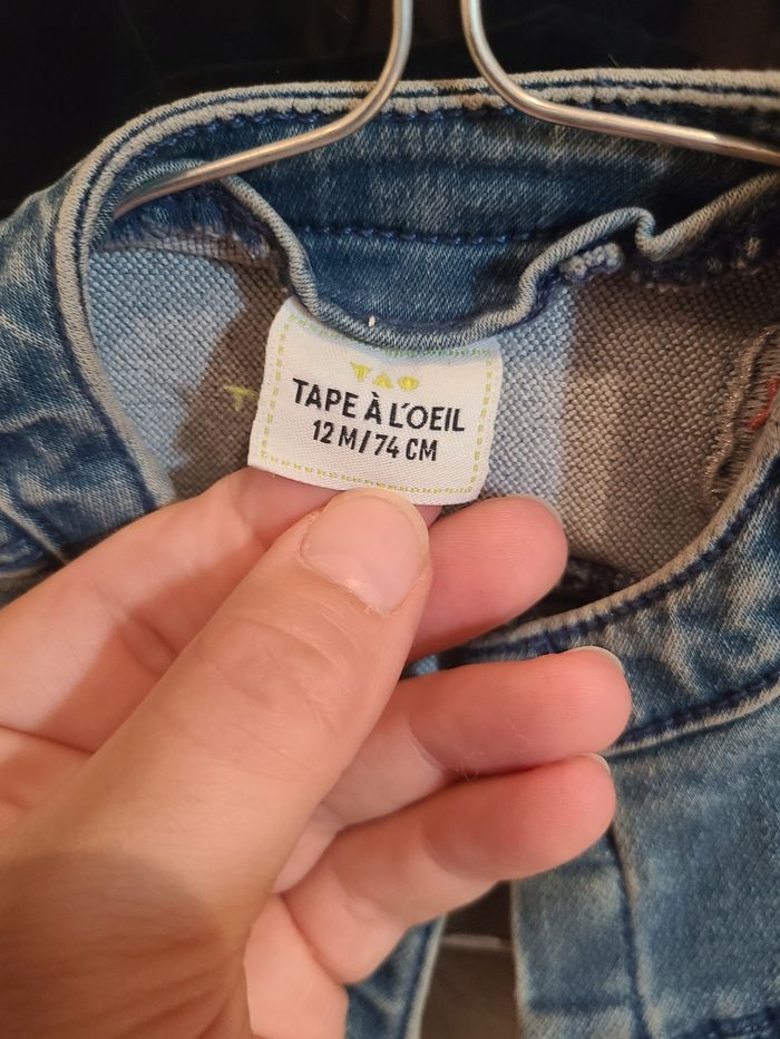 Veste en jean 12 mois tape à l'œil - photo numéro 2