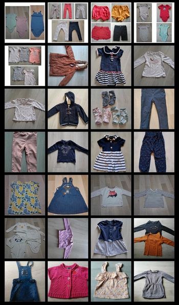 Lot vêtements 2 ans fille
