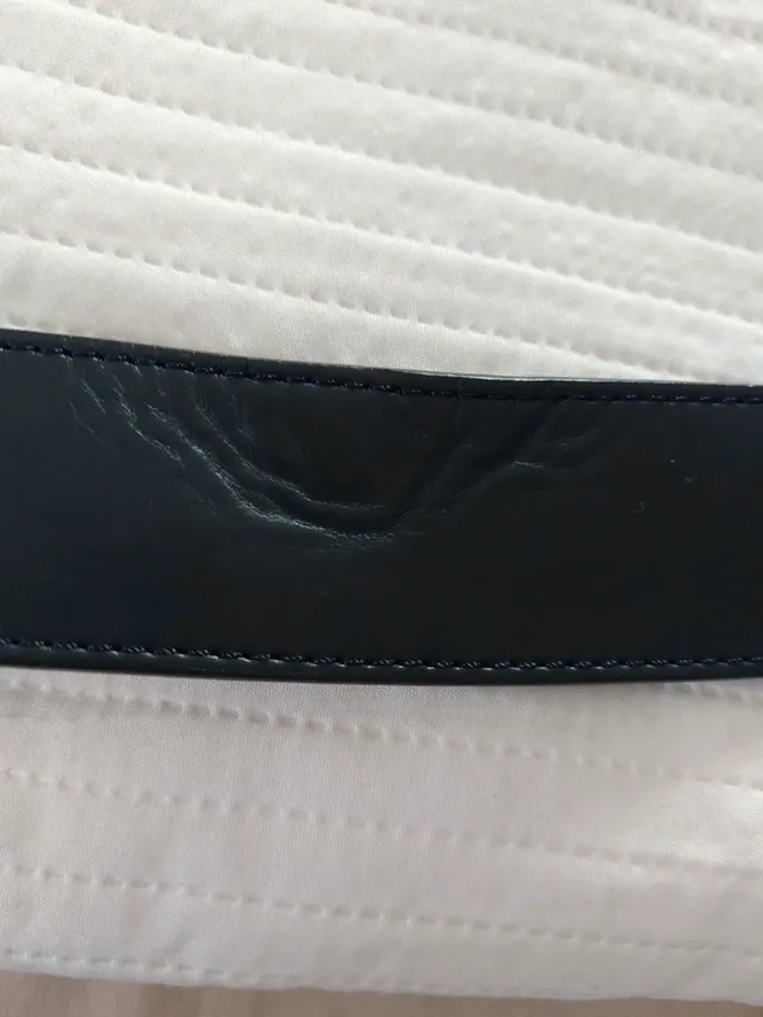 Ceinture marine boucle coloris argent 38 - photo numéro 5
