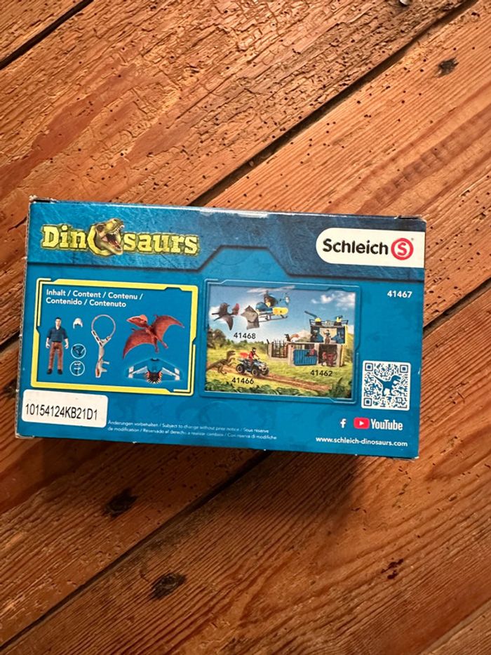 NEUF Coffret figurines Schleich Dinosaurs 41467 Jetpack chasse dinosaure ptéranodon ptérodactyle - photo numéro 2