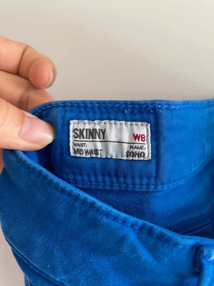 Pantalon slim bleu électrique Pepe Jeans - photo numéro 3