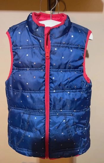 Doudoune sans manche fille Sergent-major  réversible