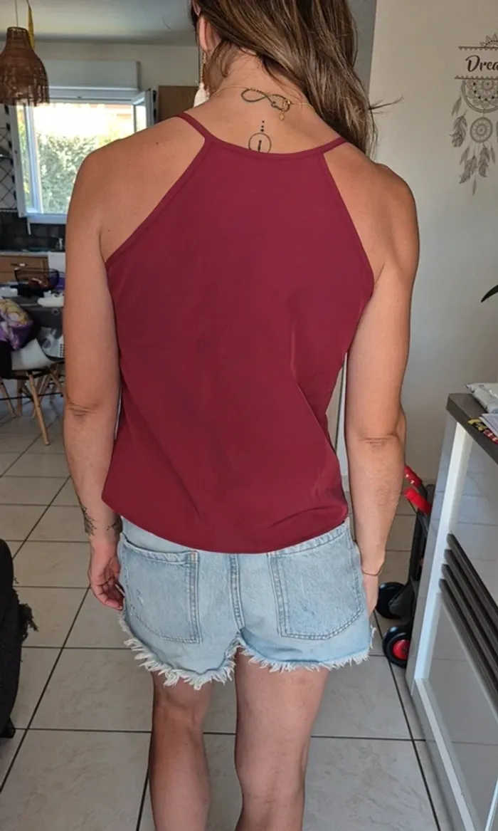 Haut Shein couleur framboise - photo numéro 2