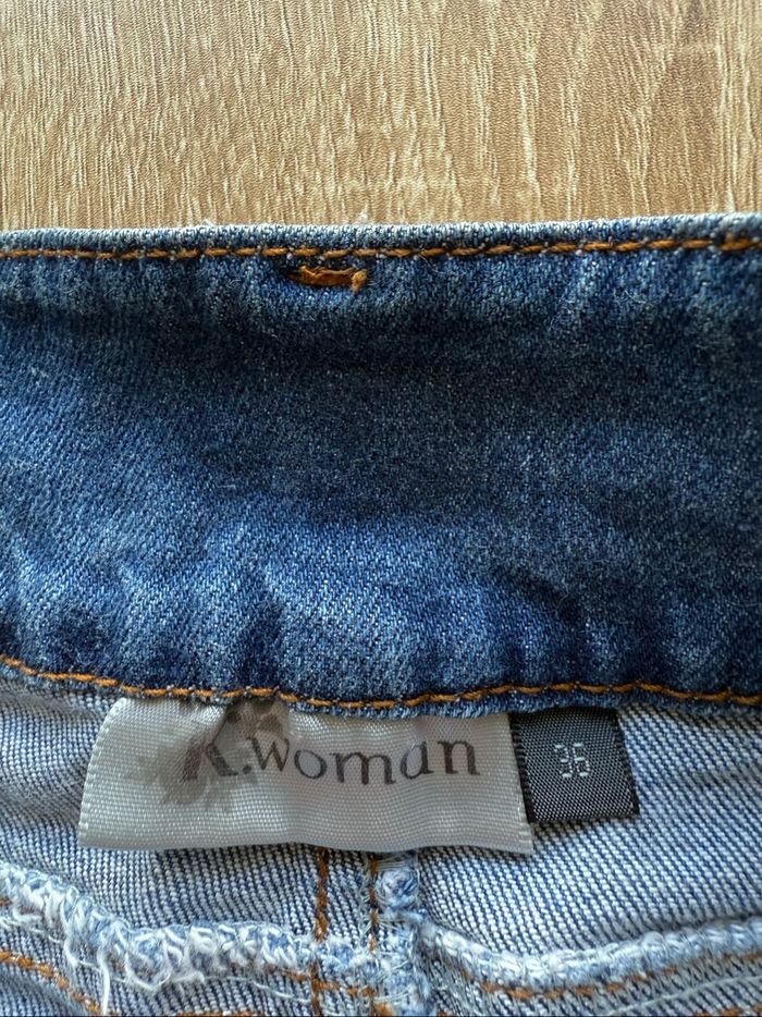 Short en jean bleu k woman taille 36 S - photo numéro 4