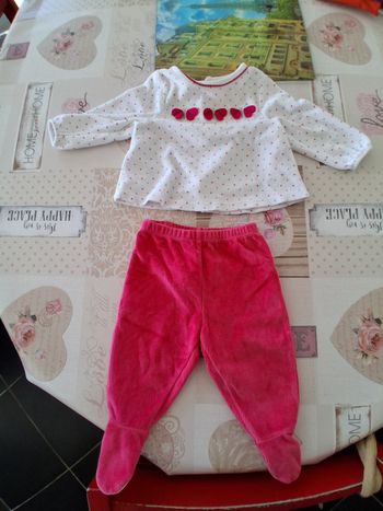 Ensemble 2 pieces pyjama obaibi 6 mois